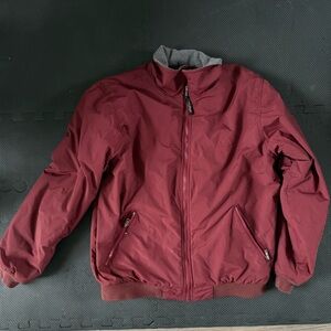 Men’s L.L. BEAN Winter Bomber Jacket Coat Fleece Lined, Medium